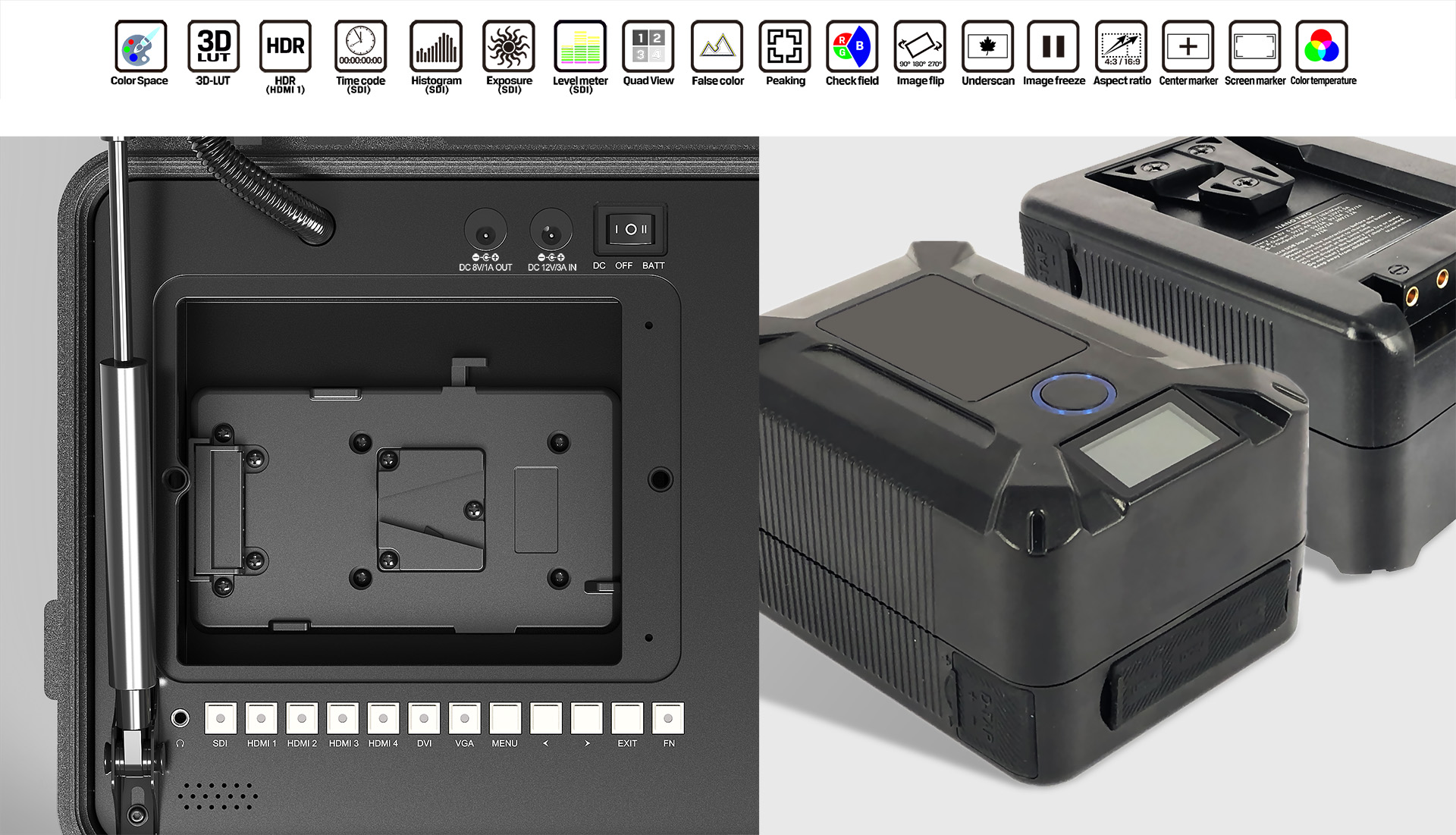 Lilliput BM120-4KS - 12.5" 4K 3D