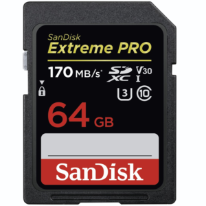 Karta SanDisk SDXC EXTREME PRO 64GB 170MB/s V30 UHS-I U3