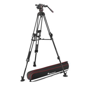 Statyw Manfrotto 645 Alu Fast Twin z Głowicą Nitrotech 608 (MVK608TWINFA) Pro Video