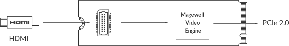 Magewell 115200000 Eco Capture HDMI 4K M.2