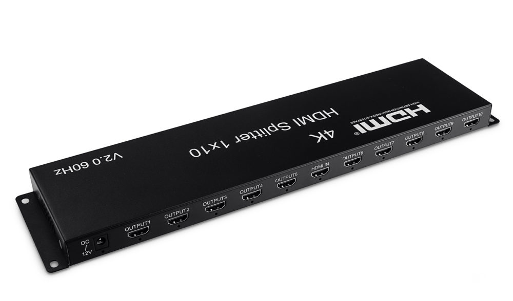 Rozgałęźnik Splitter HDMI 1x10 Spacetronik SPH-RS1102.0 4K 60Hz HDR EDID 1/10