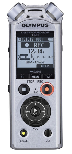 Olympus LS-P1 - rejestrator dźwięku (srebrny) zaw. akumulator Ni-MH (AAA) adapter pod statyw