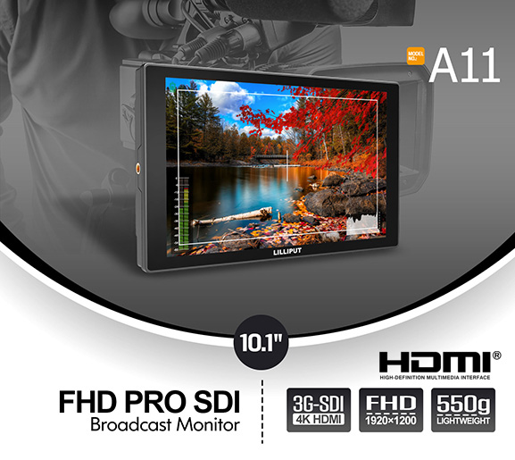 Lilliput A11 10" FHD Broadcast Monitor