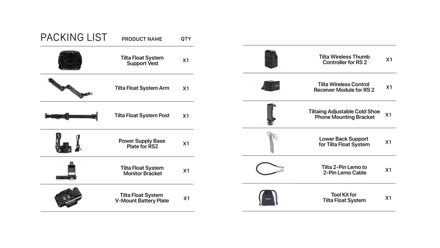 Tilta Float Handheld Gimbal Support System