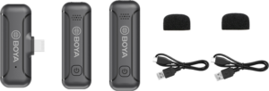 BOYA BY-WM3T2-D 2.4G Mini Wireless Microphone - for iOS devices 1+2