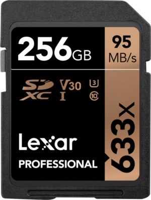 LEXAR High-Performance 633X SDHC/SDXC UHS-I U1/U3 (V30) R95/W45 256GB