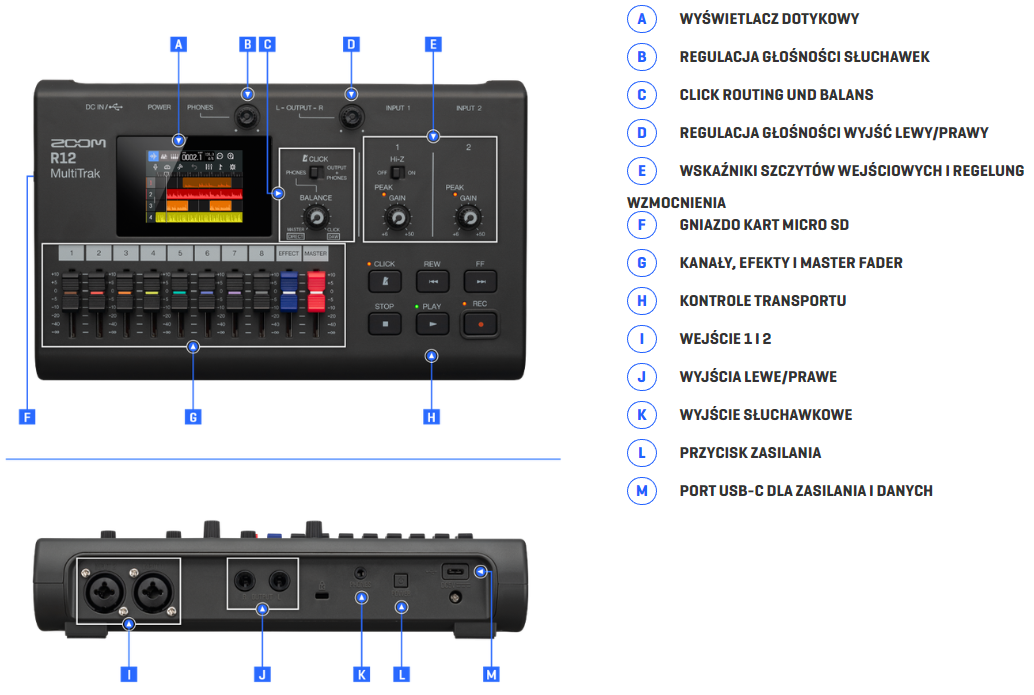 Zoom R12 rejestrator cyfrowy