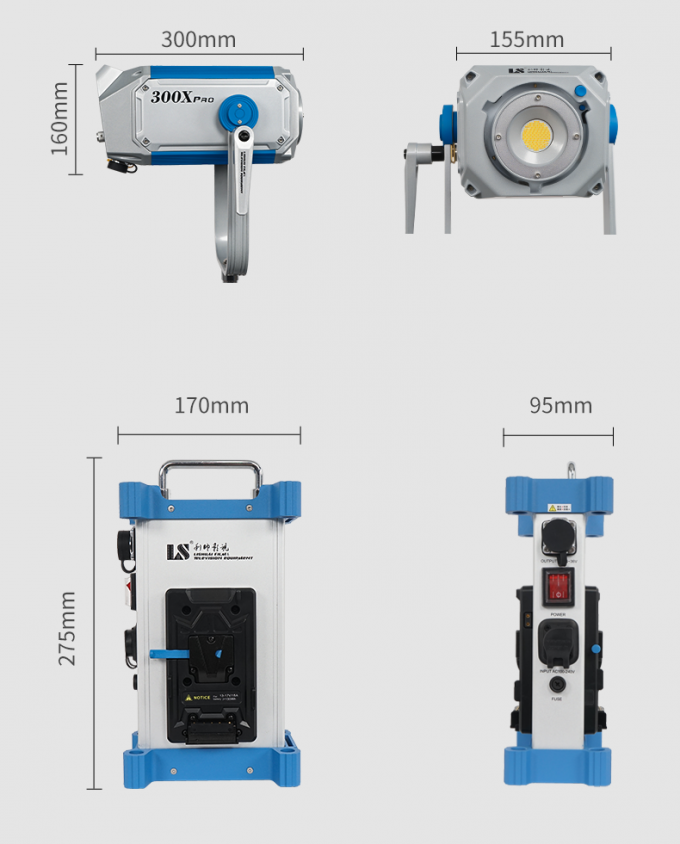 Lampa LED Lishuai 300X PRO