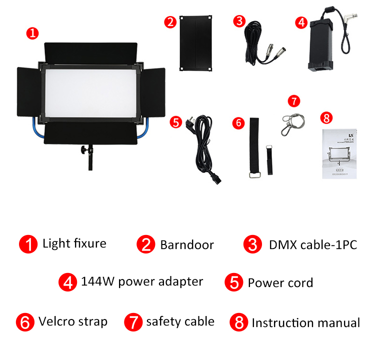 Lampa LED Lishuai P-1580ASVL Bi-color 120W