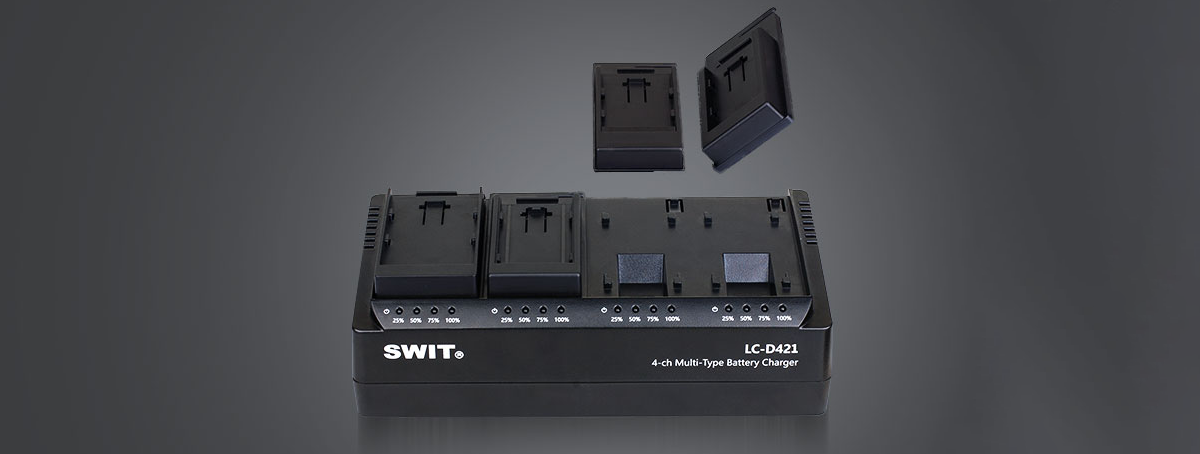 ZESTAW Swit LC-D421D KIT | 4-kanałowa ładowarka DV 