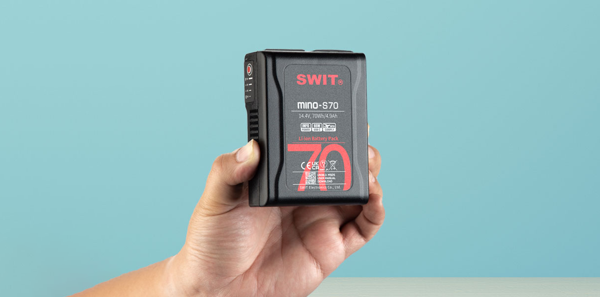 MINO-S70 Swit | 70Wh Kieszonkowy akumulator V-mount