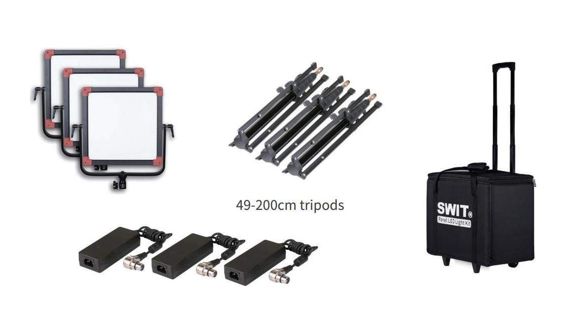 SWIT PL-E60D 3KIT Zestaw trzech lamp PL-E60D