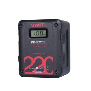 SWIT PB-S220S | 220Wh Akumulator V-Lock 4x D-Tap USB Sony/RED Info