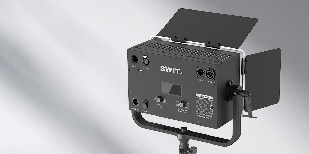 SWIT CL-M100D mini lampa panelowa LED DMX 3400 Lux/m
