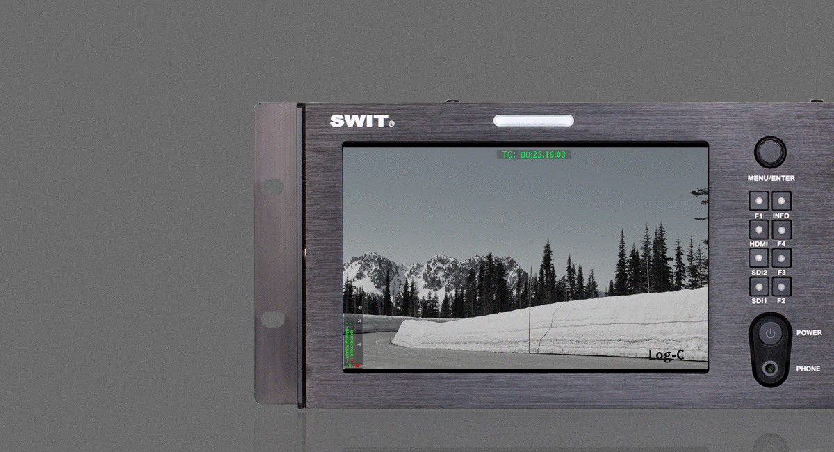 Swit M-1073H | Dual 7-inch FHD Rack LCD Monitor