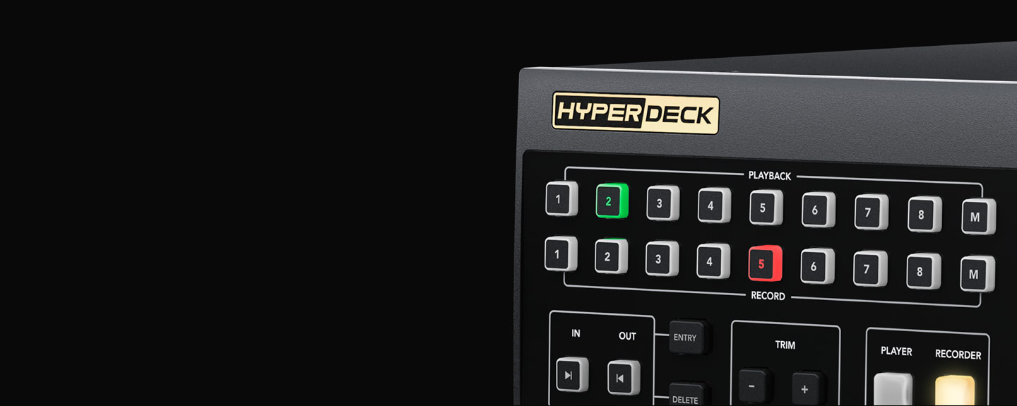 Blackmagic HyperDeck Extreme Control
