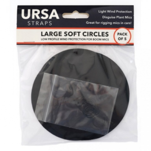 URSA Large Soft Circles czarne miękkie kółka materiałowe DUŻE 5 szt.