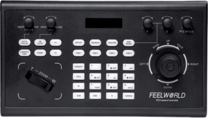 KBC10 FEELWORLD Kontroler kamery PTZ z joystickiem i klawiaturą. Wyświetlacz LCD, Obsługa PoE