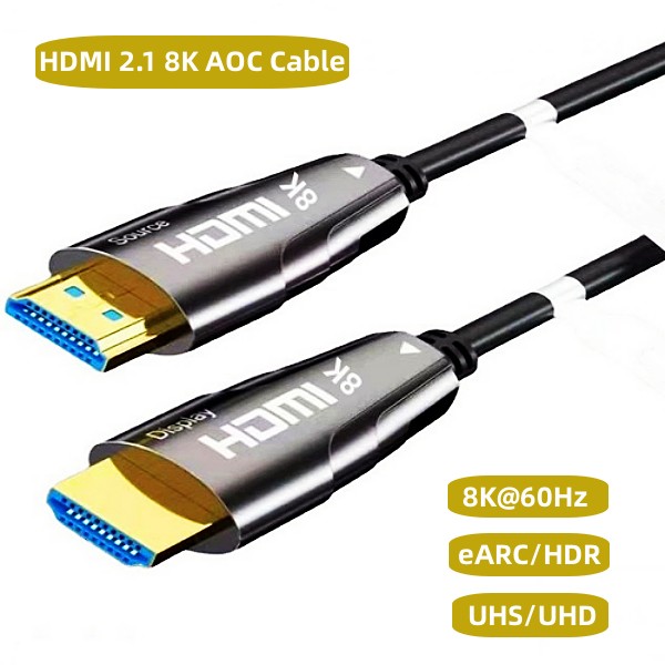 Kabel światłowodowy HDMI 8K 2.1v 48G AOC, 8K@60Hz 50m na Bębnie Adam Hall 3 STAR CD 042