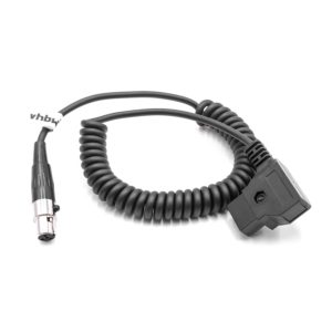 Adapter VHBW kabel spiralny-D-Tap na wtyk mini XLR 4-pin