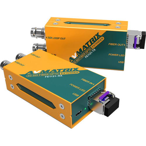 AVMATRIX Fiber Optic Extender 3G-SDI AVMATRIX +SFP