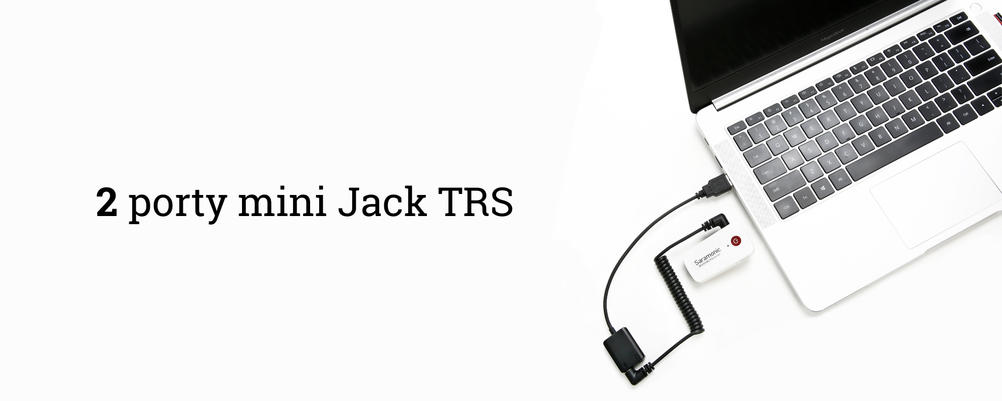 Adapter audio Saramonic EA2L - 2x mini Jack TRS / USB-A