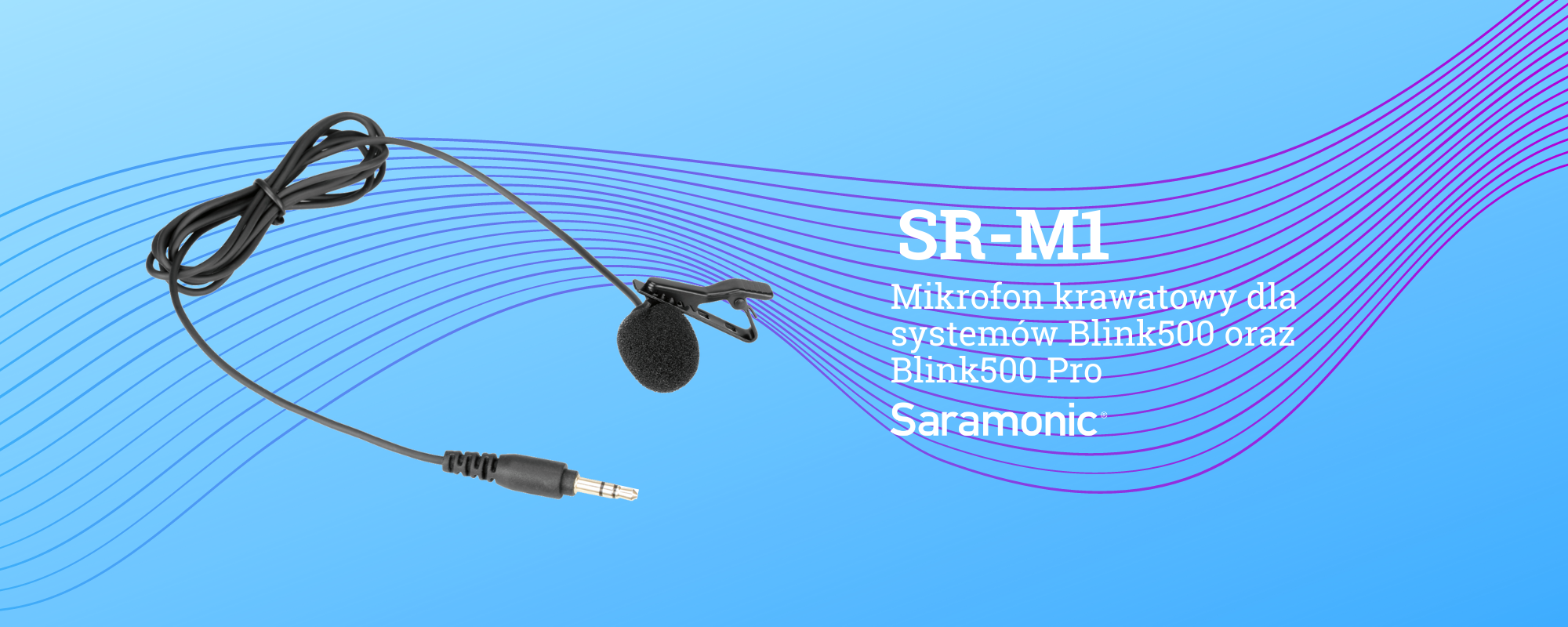 Mikrofon krawatowy Saramonic SR-M1 do Blink500 i Blink500 Pro