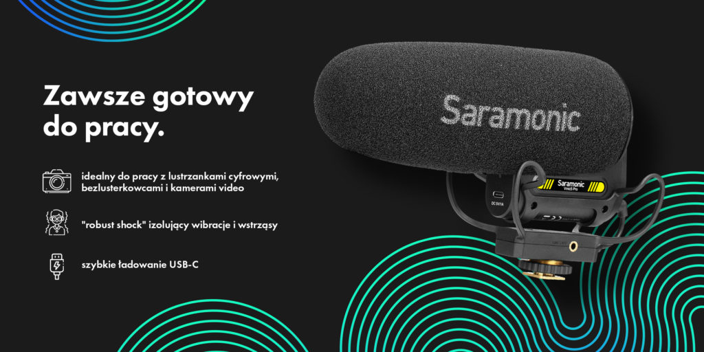 Mikrofon pojemnościowy Saramonic Vmic5 Pro do aparatów i kamer