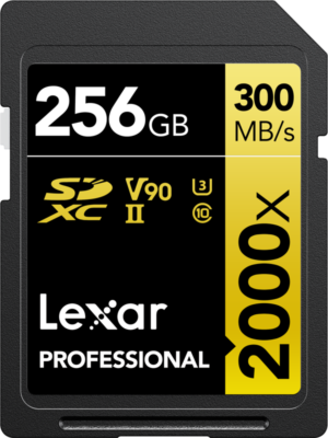 Pro 2000X Lexar SDHC/SDXC UHS-II U3(V90) R300/W260 (bez czytnika kart) 256GB