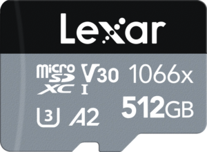 Pro 1066x Lexar microSDHC/microSDXC UHS-I (SILVER) R160/W120 512GB
