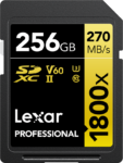 Pro 1800x Lexar SDXC U3 (V60) UHS-II R270/W180 256GB