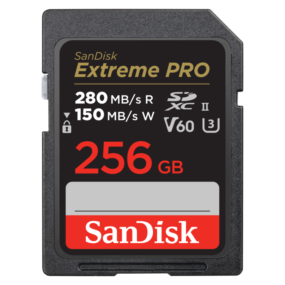 Karta pamięci SanDisk Extreme PRO SDXC 256GB - 280/100 MB/s V60 UHS-II