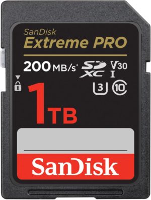 Karta pamięci SanDisk Extreme PRO SDHC 1TB 200/140 MB/s C10 V30 UHS-I U3