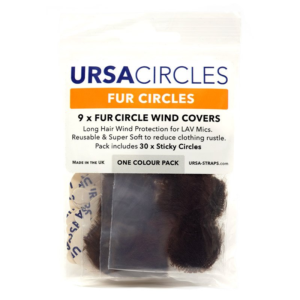 URSA Fur Circles kółka futrzane 9 szt. brązowe