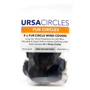 URSA Fur Circles kółka futrzane 9 szt. czarne