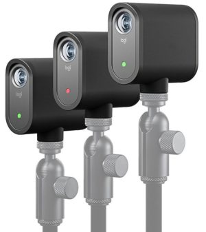 Trzy kieszonkowe kamery livestreamingowe Logitech Mevo Start