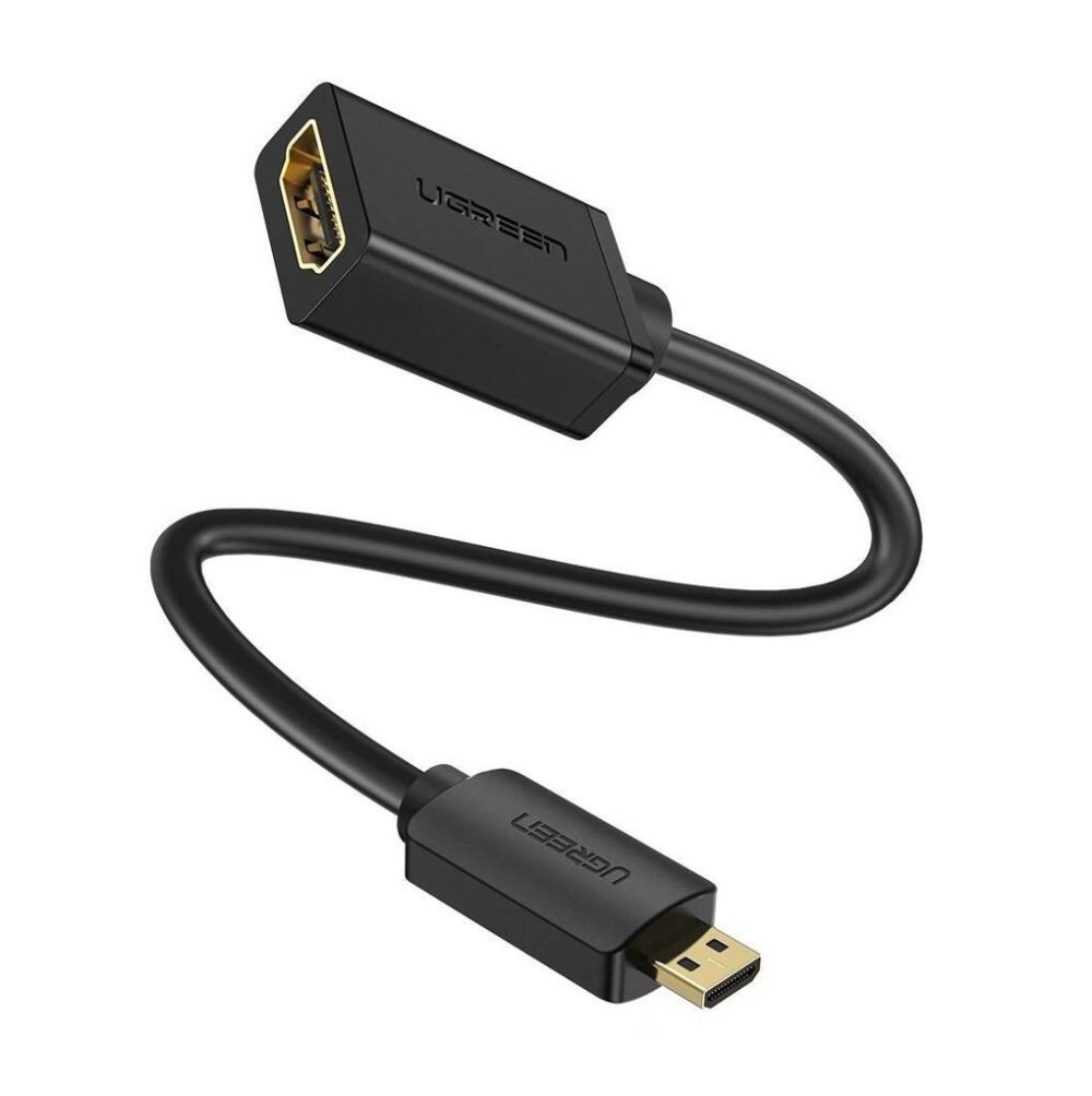 Adapter UGREEN 20134 Micro HDMI do HDMI, 22cm (czarny)