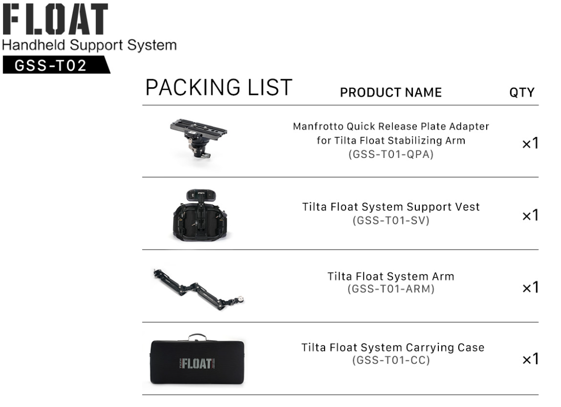 Tilta Float Handheld Support System