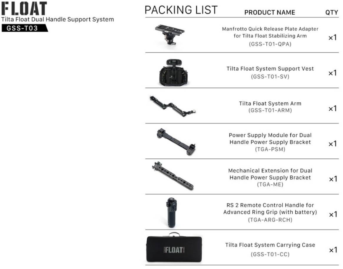 Tilta Float Dual Handle Support System