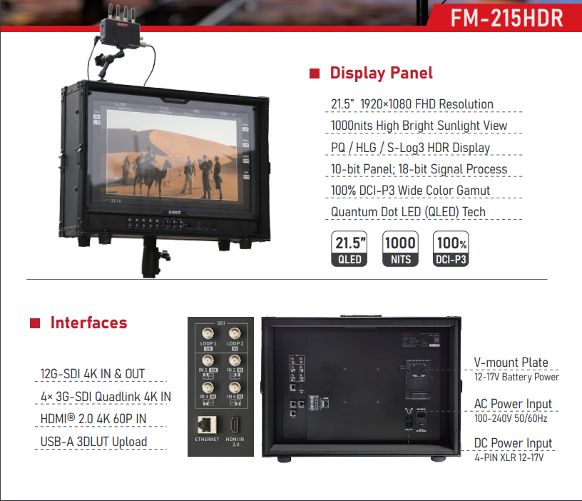 SWIT FM-215HDR