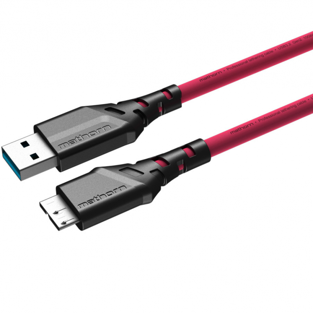 Mathorn MTC-220 kabel tethering 2m USB-A - USB Micro B Magenta