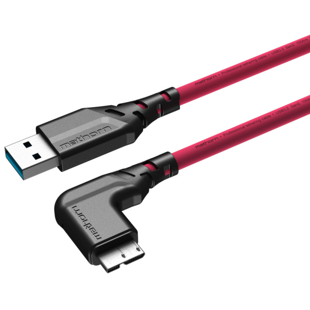 Mathorn MTC-221 kabel tethering 2m USB-A - USB Micro B Magenta