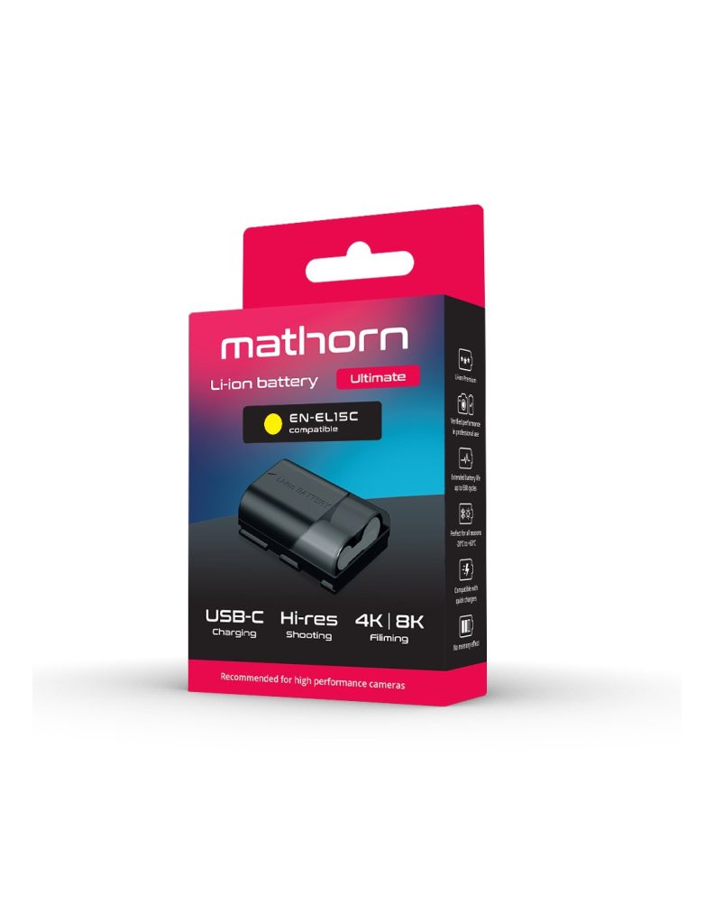 Mathorn Bateria MB-214 Ultimate 2600mAh USB-C zamiennik EN-EL15C
