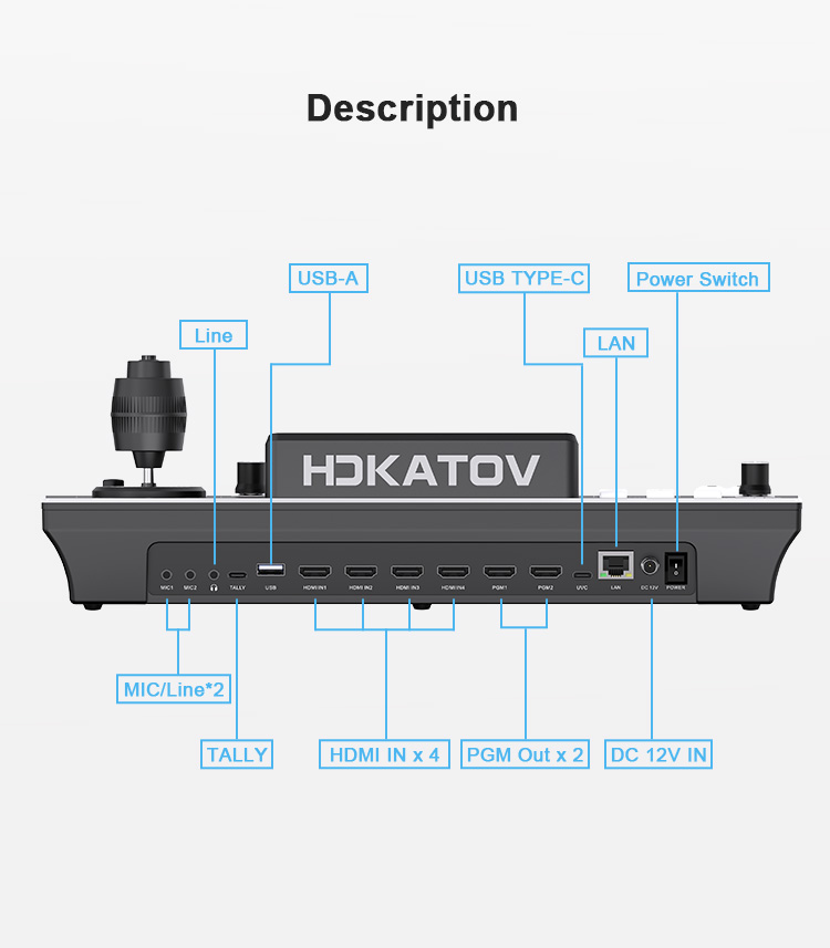 Kontroler KATOVISION KT-KD51 4-channel HDMI switcher