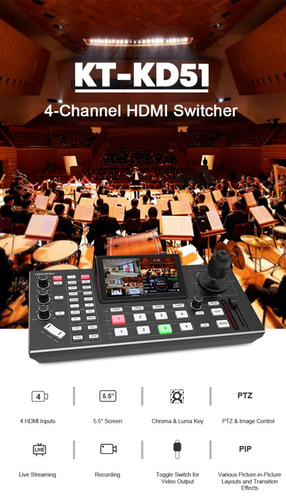 Kontroler KATOVISION KT-KD51 4-channel HDMI switcher