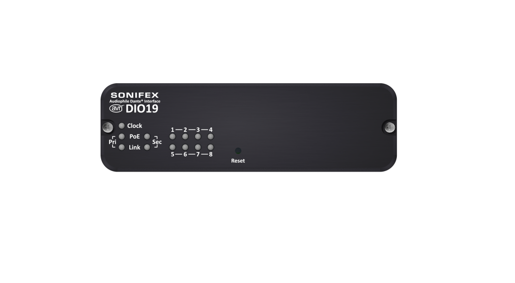 SONIFEX Dante AVN-DIO19 do konwertera I/O AES3 16 kanałów