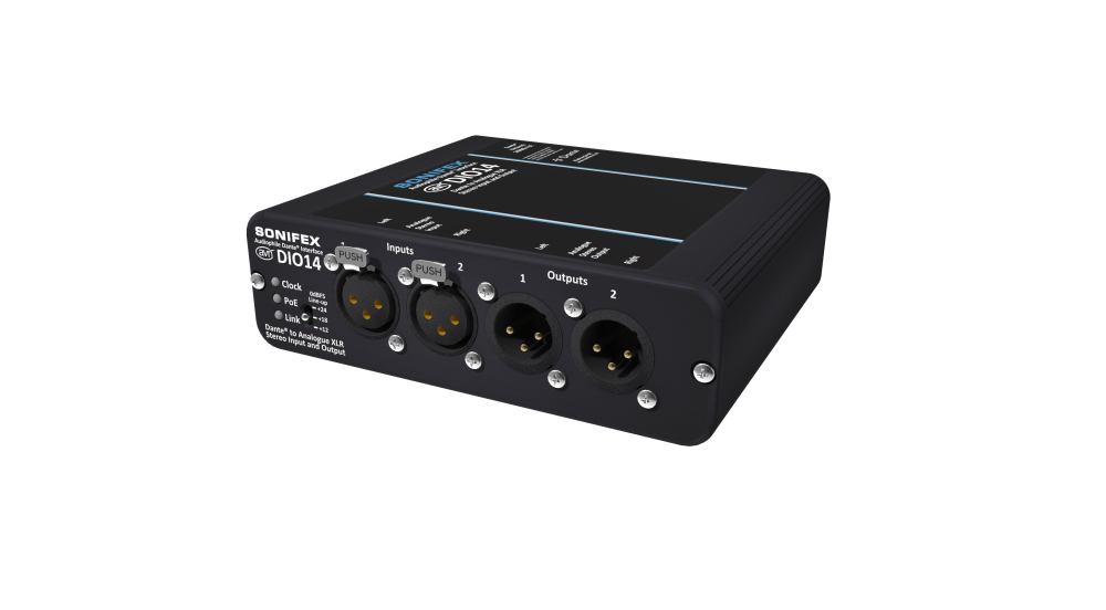 SONIFEX Dante AVN-DIO14 do XLR Analogue Stereo Wejście & Stereo Wyjście