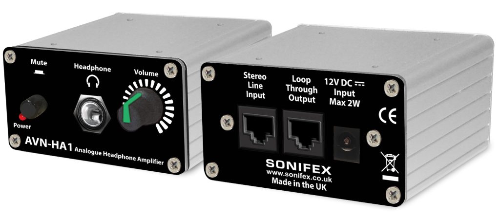 SONIFEX AVN-HA1 Wzmacniacz słuchawkowy analogowy dla portali AVN-PA8/D i AVN-PM8/D