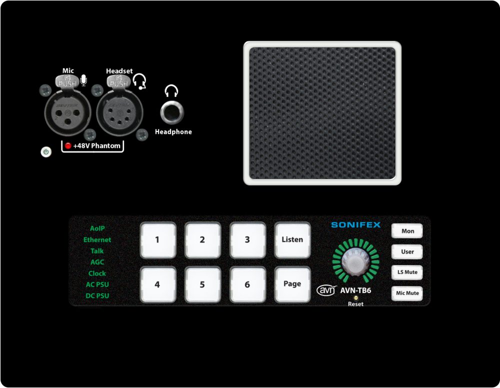SONIFEX AVN-TB6D 6-przyciskowy interkom talkback