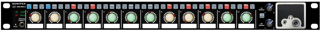 SONIFEX AVN-PXH12 12 x 2 Channel Mix Monitor, Portal AoIP